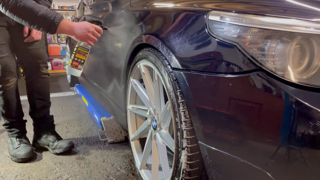 Bmw E60 carbon black 5 series paint enhancement detail. WOW About time too .