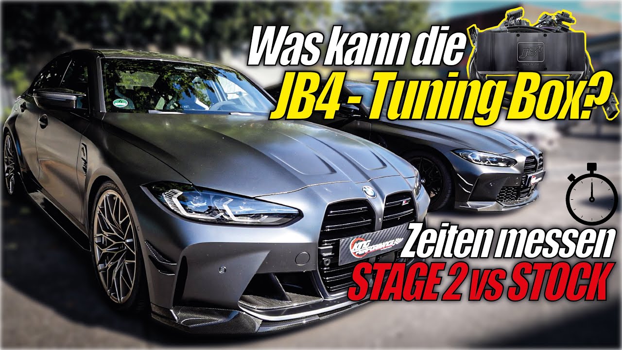 JB4 TUNING Box passend für BMW M3 G80 G81 & M4 G82 G83 Competition 100-200 kmh ausführlich Messen