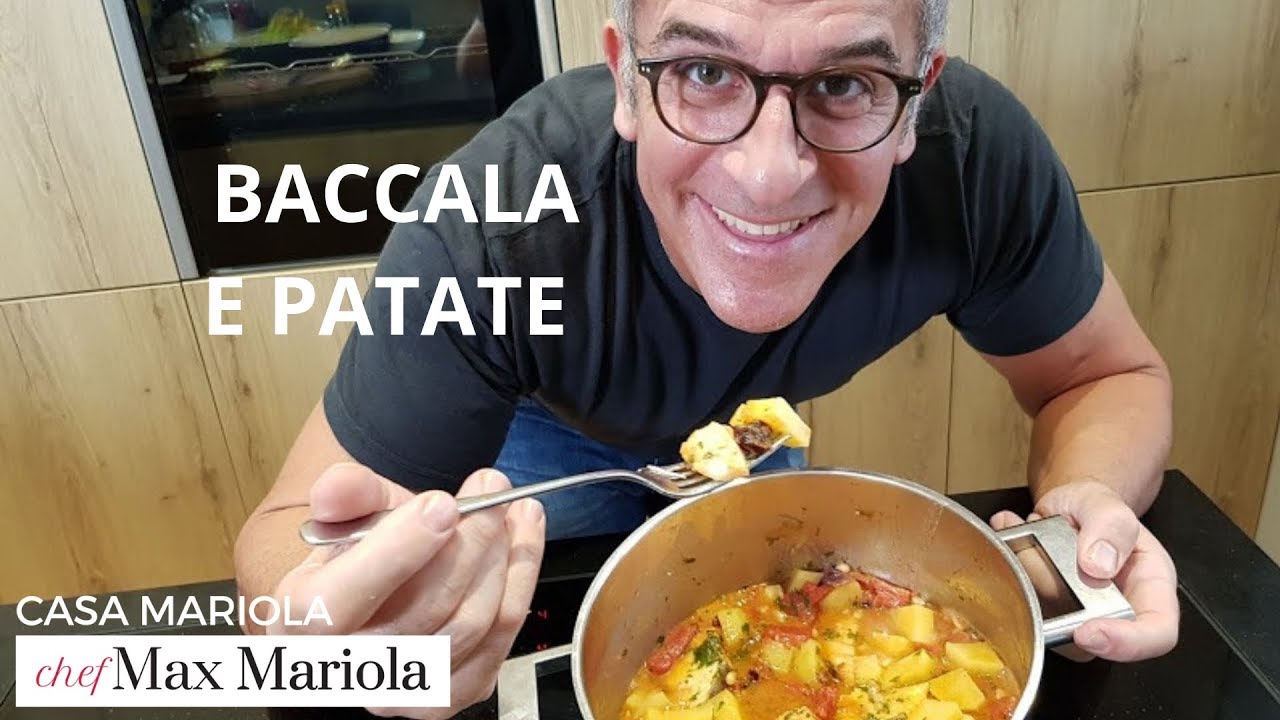 BACCALA E PATATE - FACILE - video ricetta di Chef Max Mariola