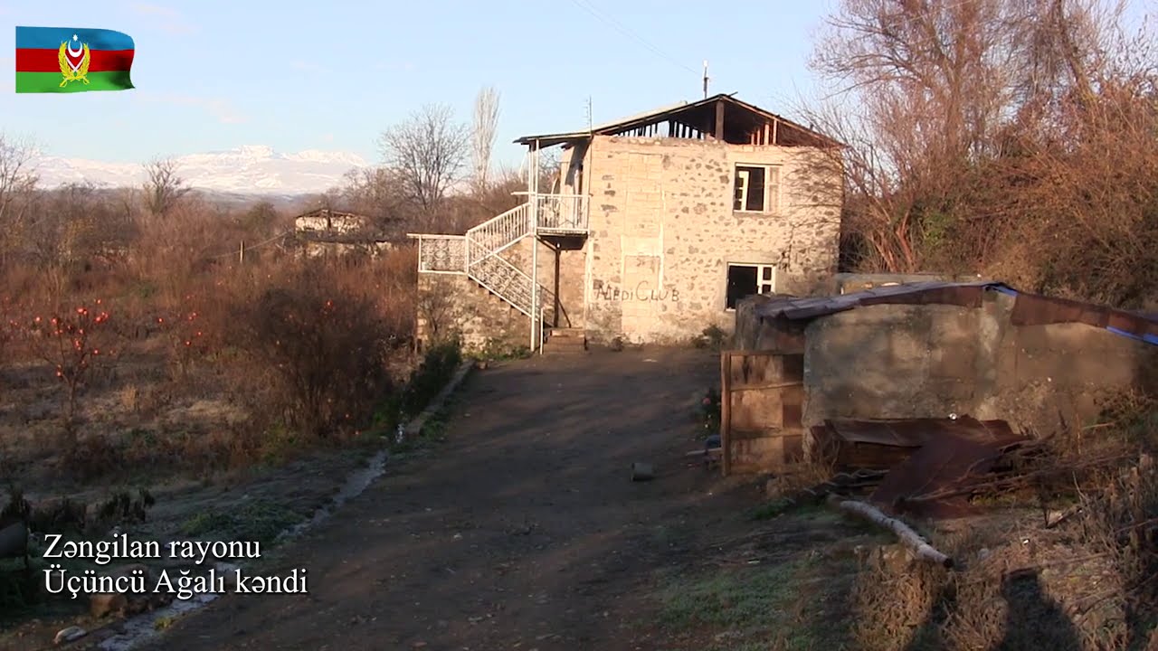 Zəngilan rayonunun Üçüncü Ağalı kəndindən videogörüntülər