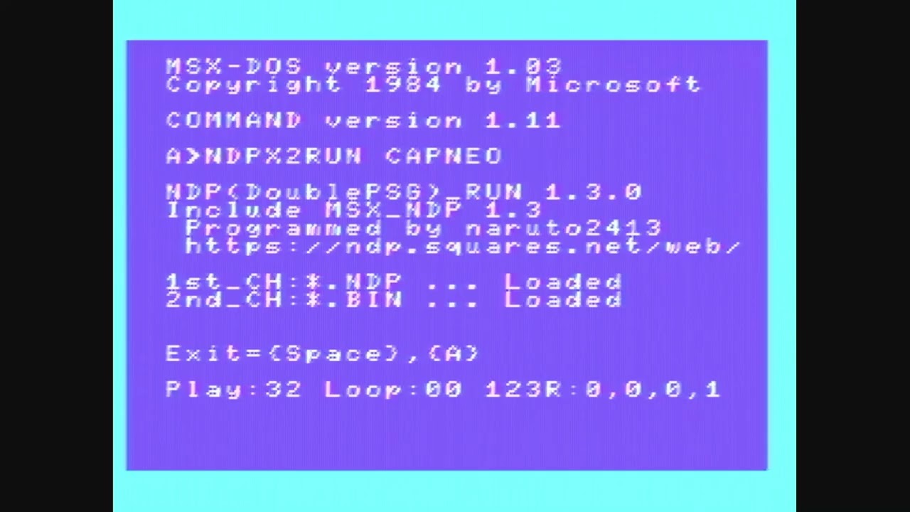 【MSX実機】MSXπ✨️(2ndPSG)で再生してみた