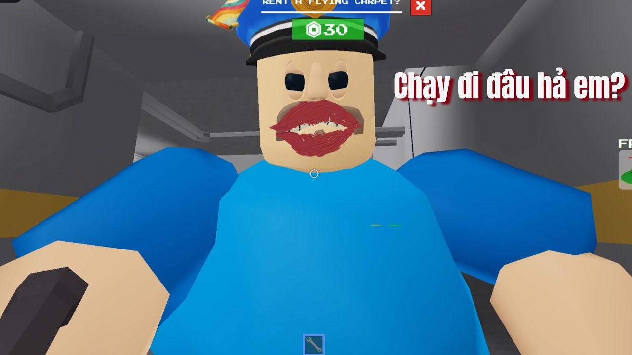 Thoát khỏi nhà tù trong Roblox - BARRY'S PRISON RUN OBBY 