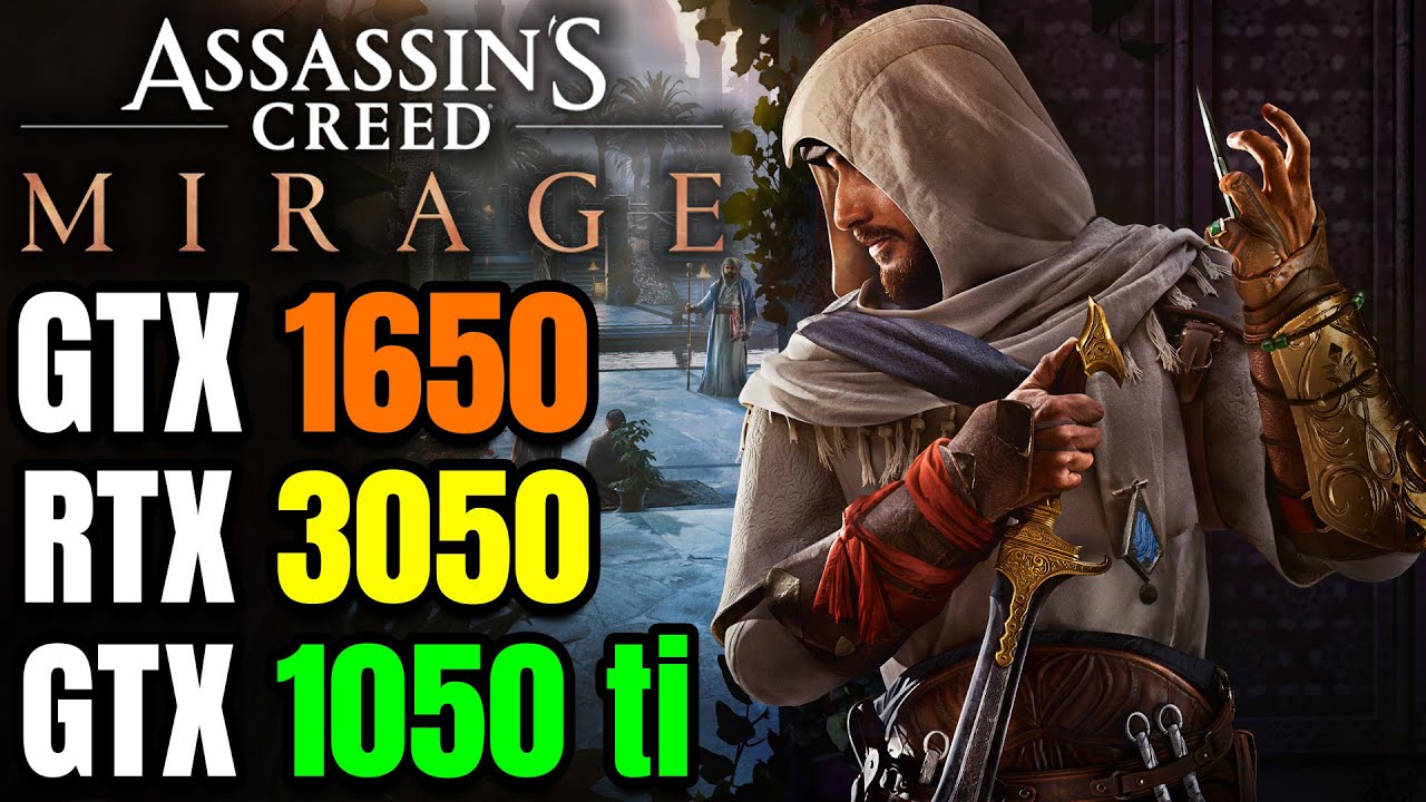 Assassin's Creed Mirage - GTX 1650 - RTX 3050 - GTX 1050 ti - How demanding is it? - FULL GAME Test