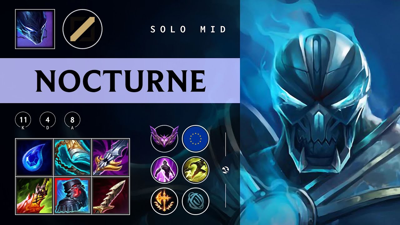 Nocturne Mid vs Kayle - EUW Master Patch 25.24