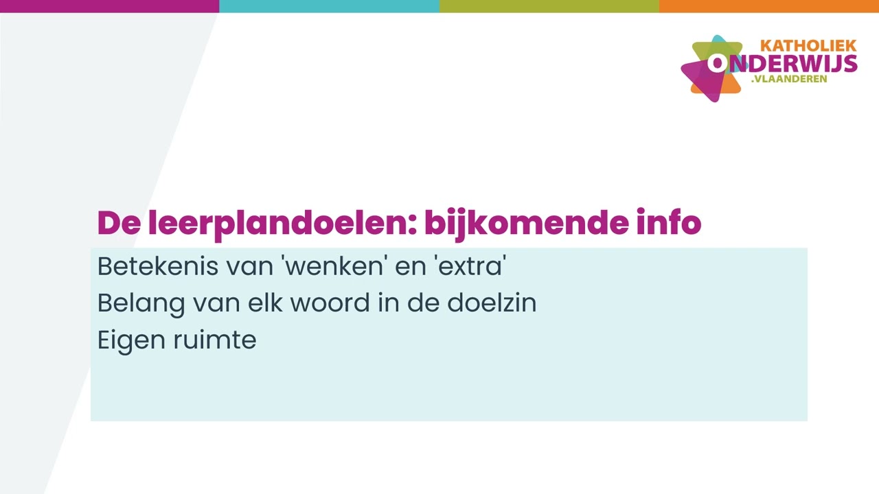 Hoe lees ik het leerplan