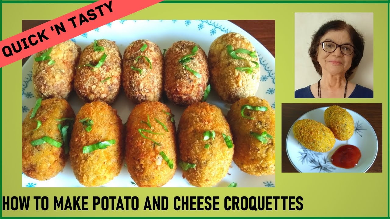 How to make potato and cheese croquettes / Crisp potato croquettes with cheese recipe