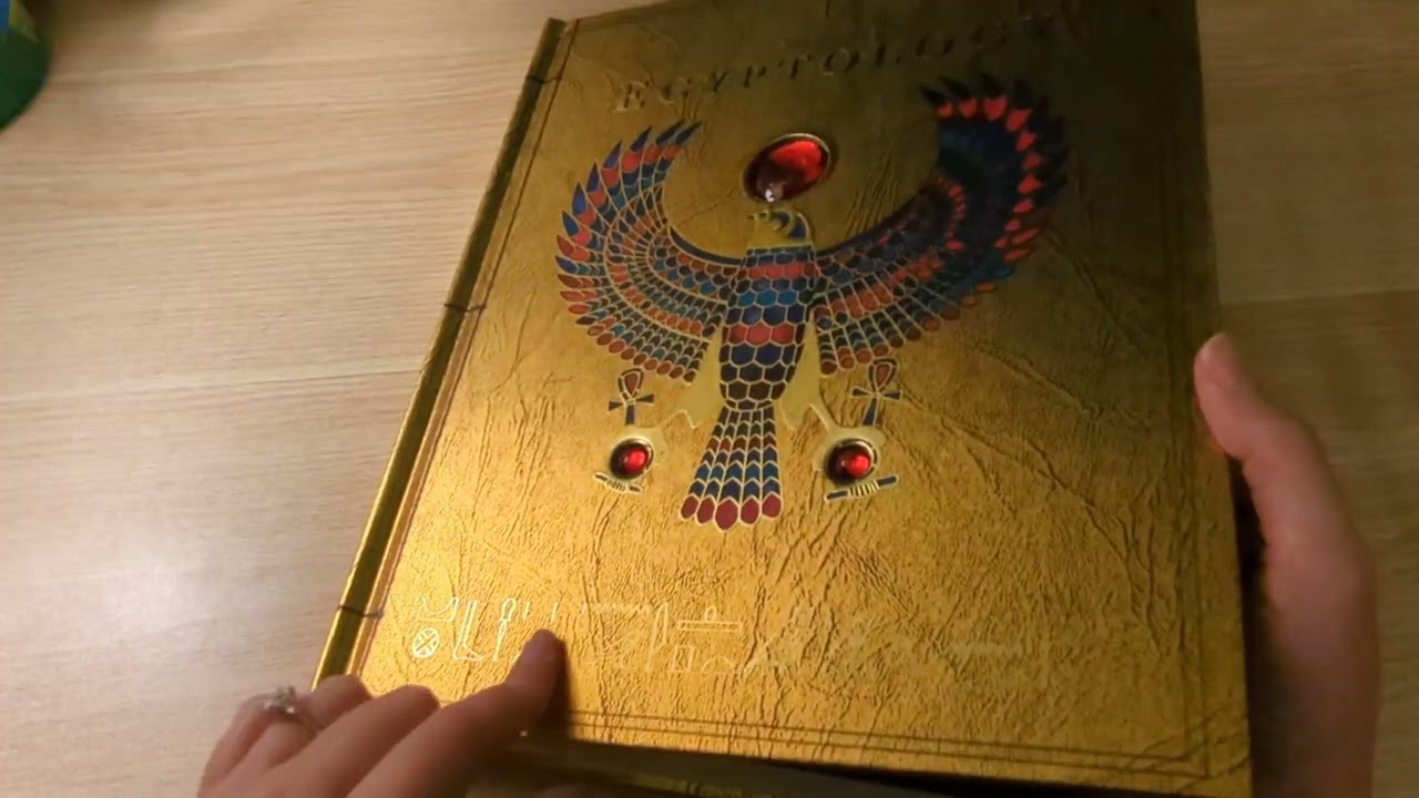 Flipping Through My Egyptology Book (ASMR, whisper, page turning)