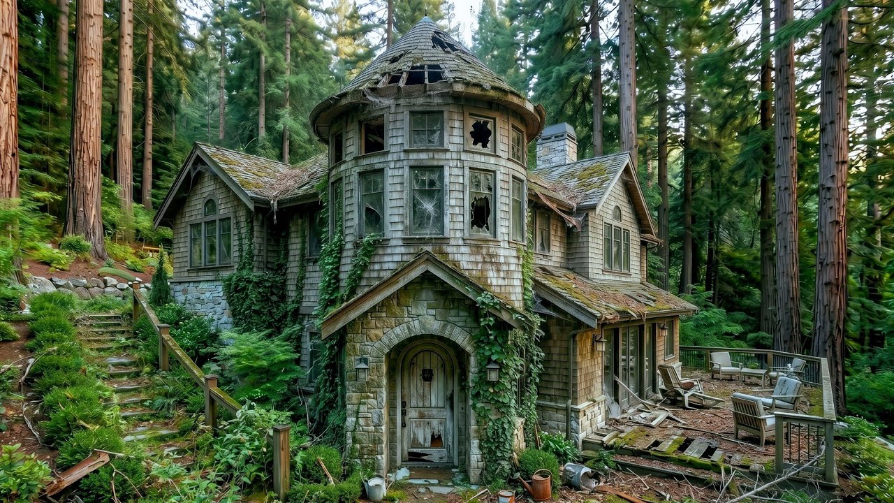 Abandoned Forest Cottage Becomes a Luxury Dream Home After 100 Years