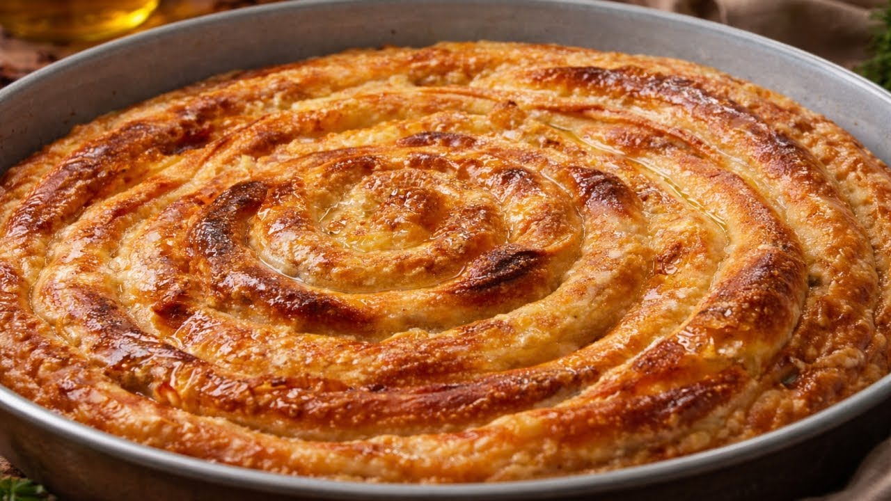 ŠARENI BUREK - Pita sa mesom i krompirom. Domaći recept.