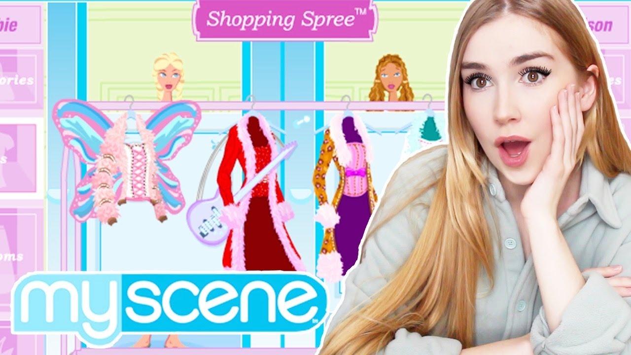 Playing OLD Myscene Polly Pocket & Barbie Games Online !! *I LOVE THESE GAMES*
