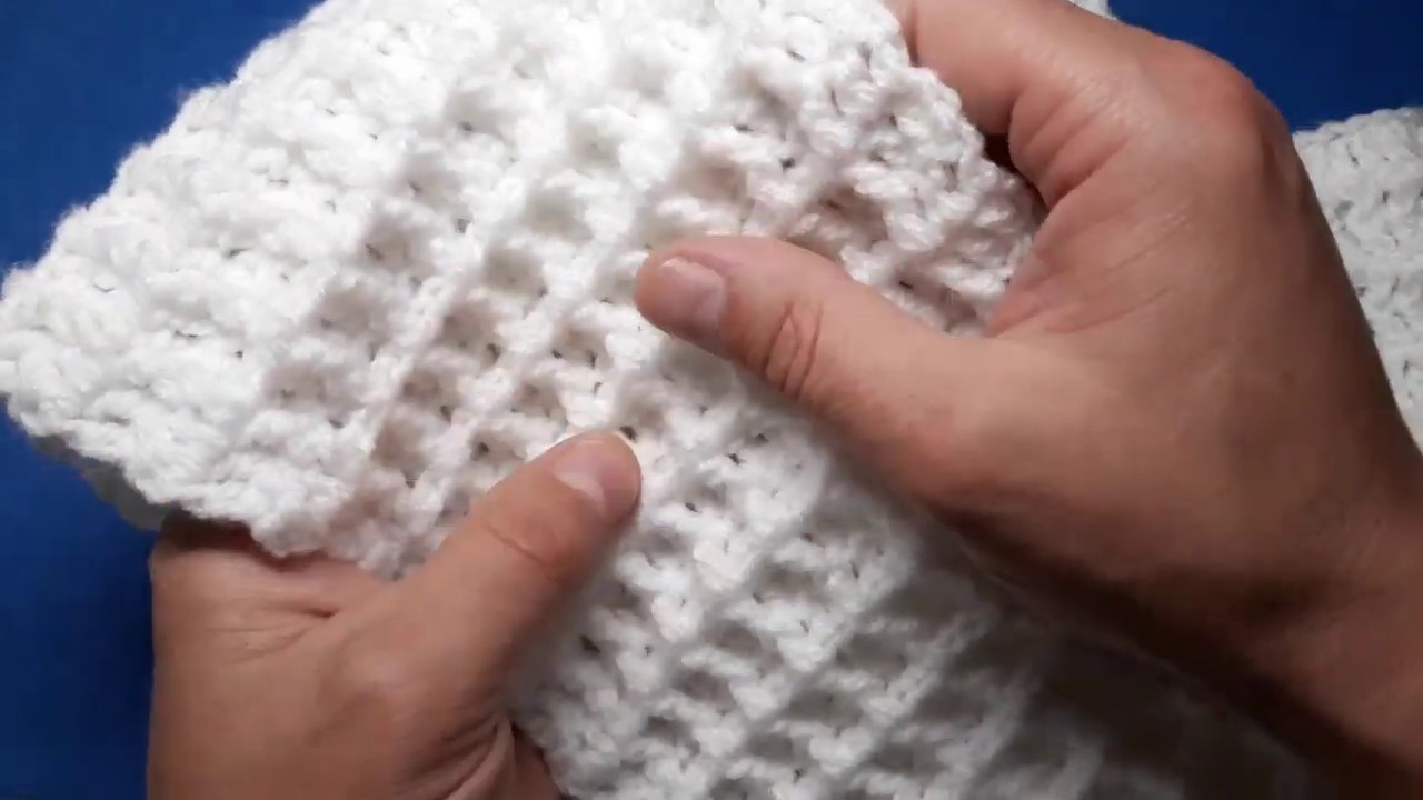 Waffle stitch Scarf
