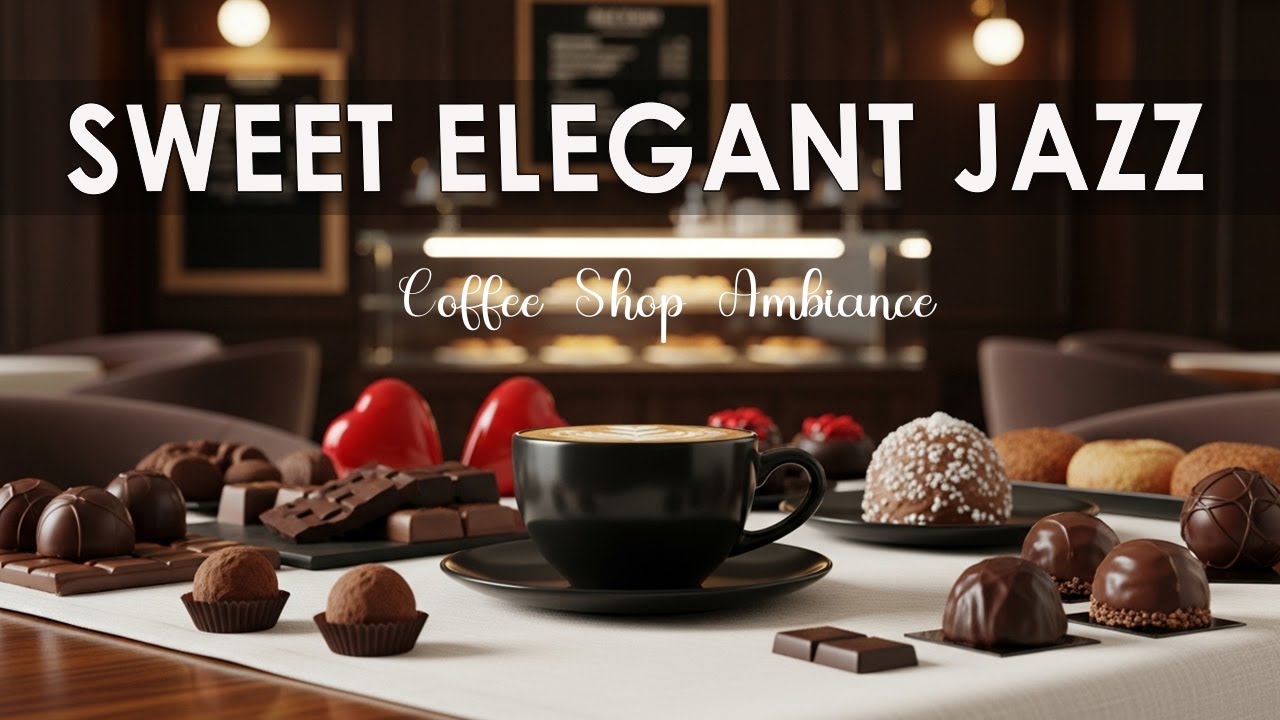 Sweet ElegantJazz ☕ Coffee Shop Ambiance & Cozy Café Music for Work, Satrt the Morning