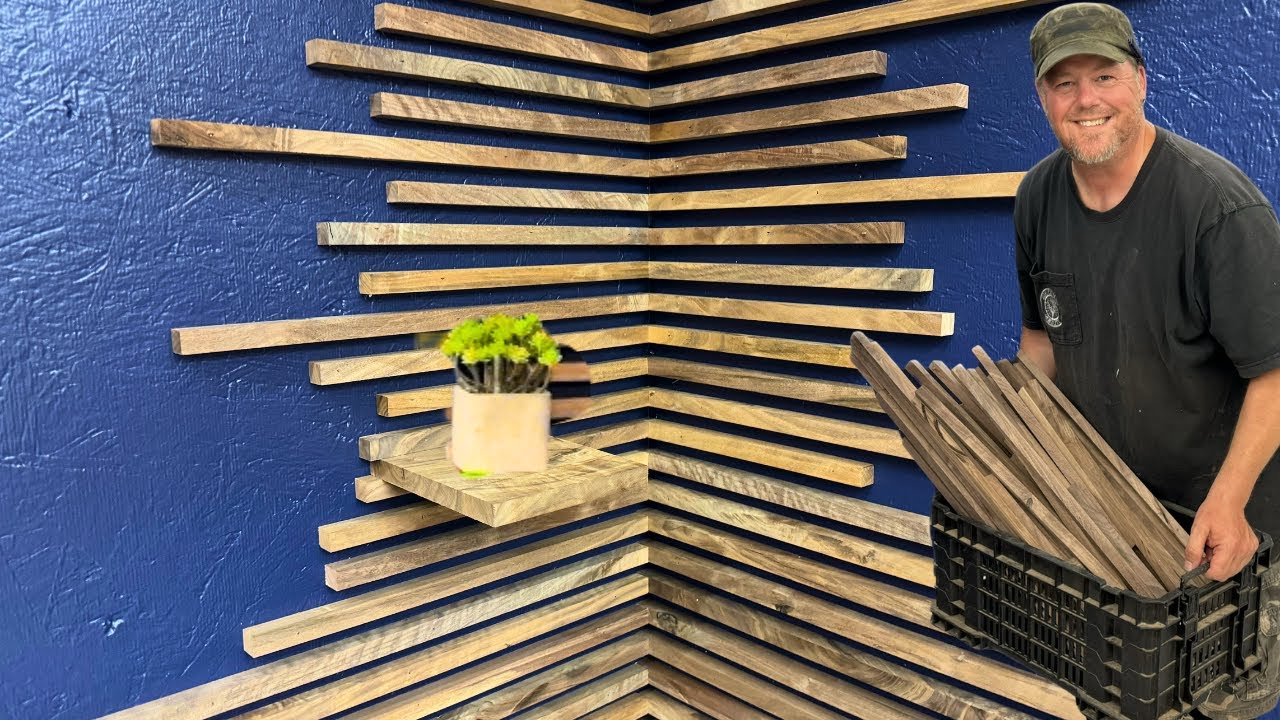 DIY Slat Wall & Shelves: For a Home or Consignment Booth | Easy Woodworking Project