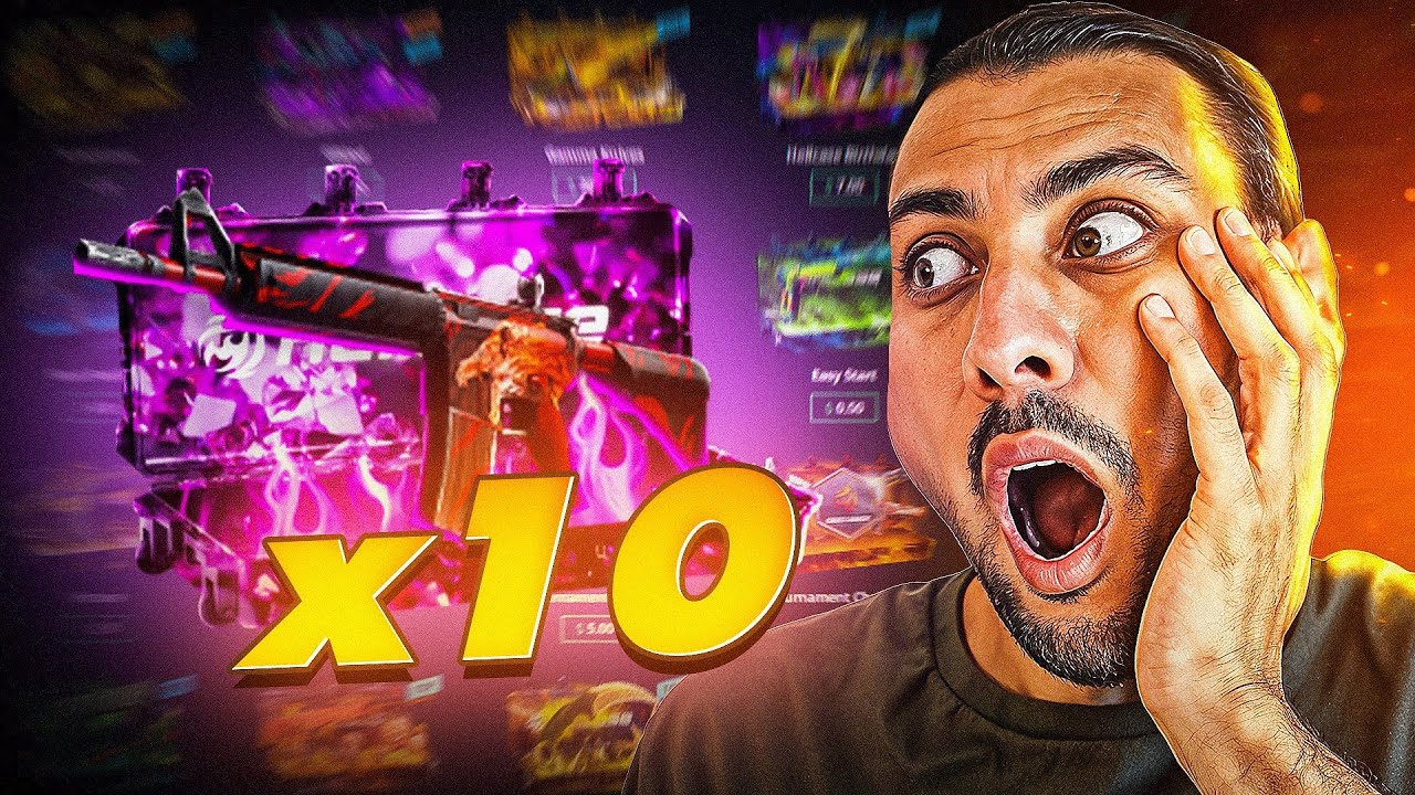 Ouverture massive 10 caisses, combien de skins rares ?!