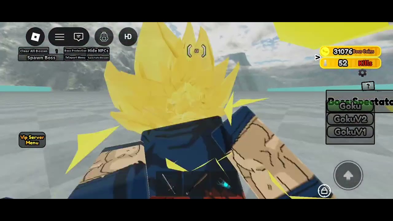 [V2.7 ❄️] Boss Battle Sandbox | Goku V1 Vs Goku V2 Vs New Goku