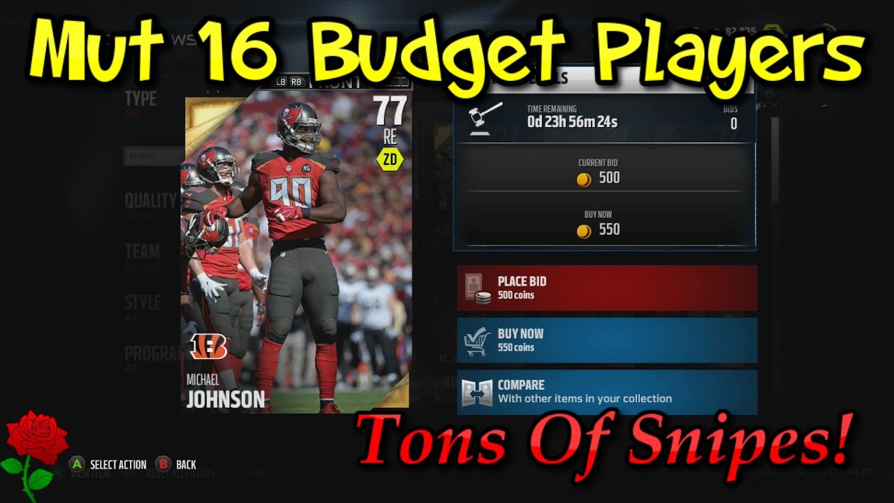 Madden Ultimate Team 16 Budget Players! Tons of Sleepers and Value Players!
