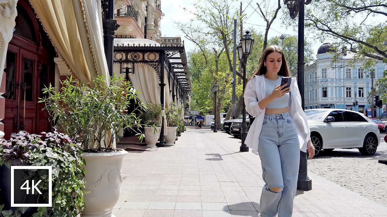[4K] Walking in 🇺🇦 Odessa, Ukraine  Spring 2023