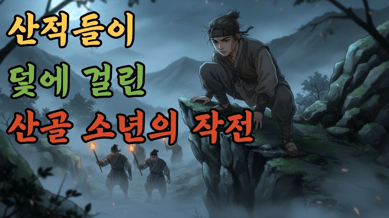 사냥꾼인 줄 알았던 산적들이 덫에 걸린 '쥐'가 되어버린 하룻밤의 기록  #달빛야담 #옛날이야기 #지략 #역전 #무협 #스토리텔링 #덫 #산적소탕
