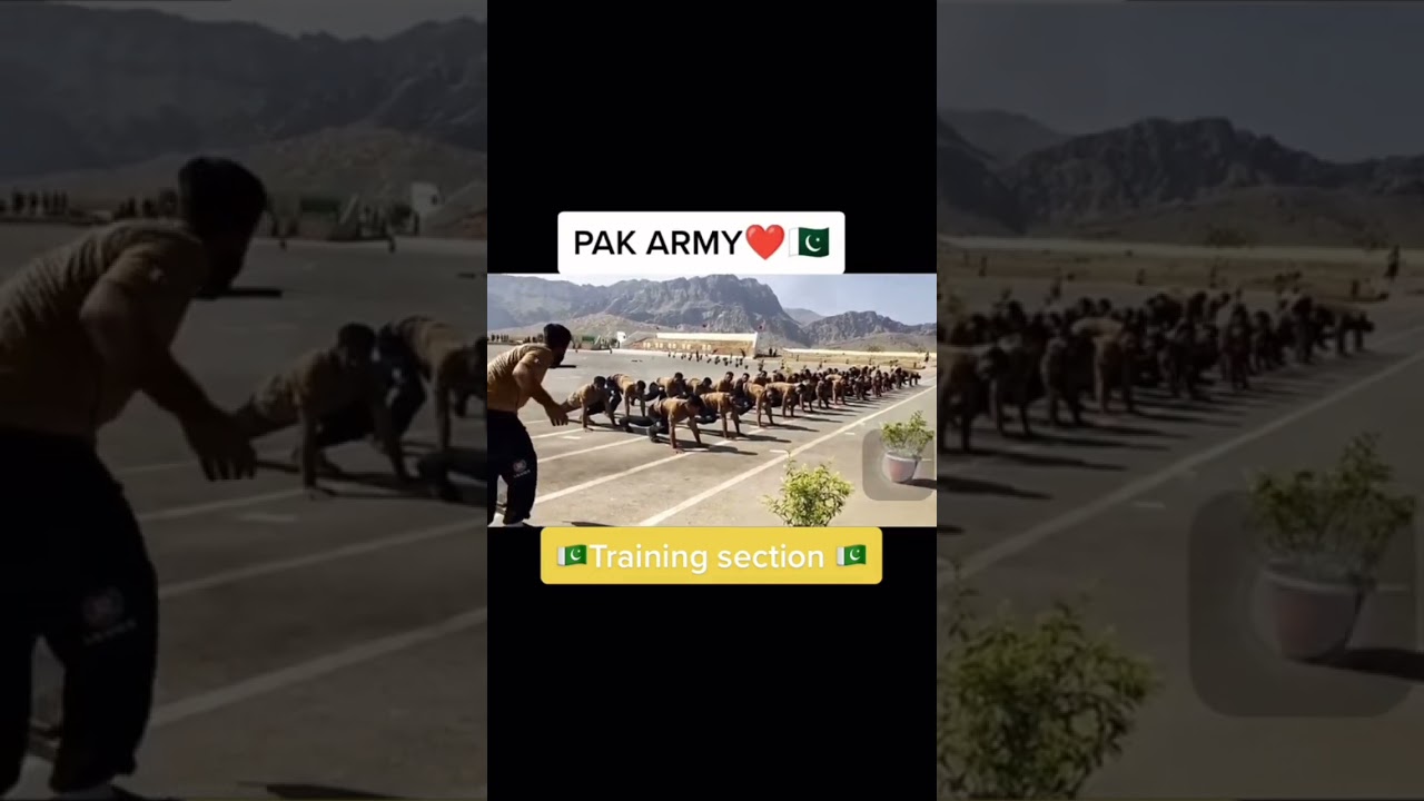 training section of pak army