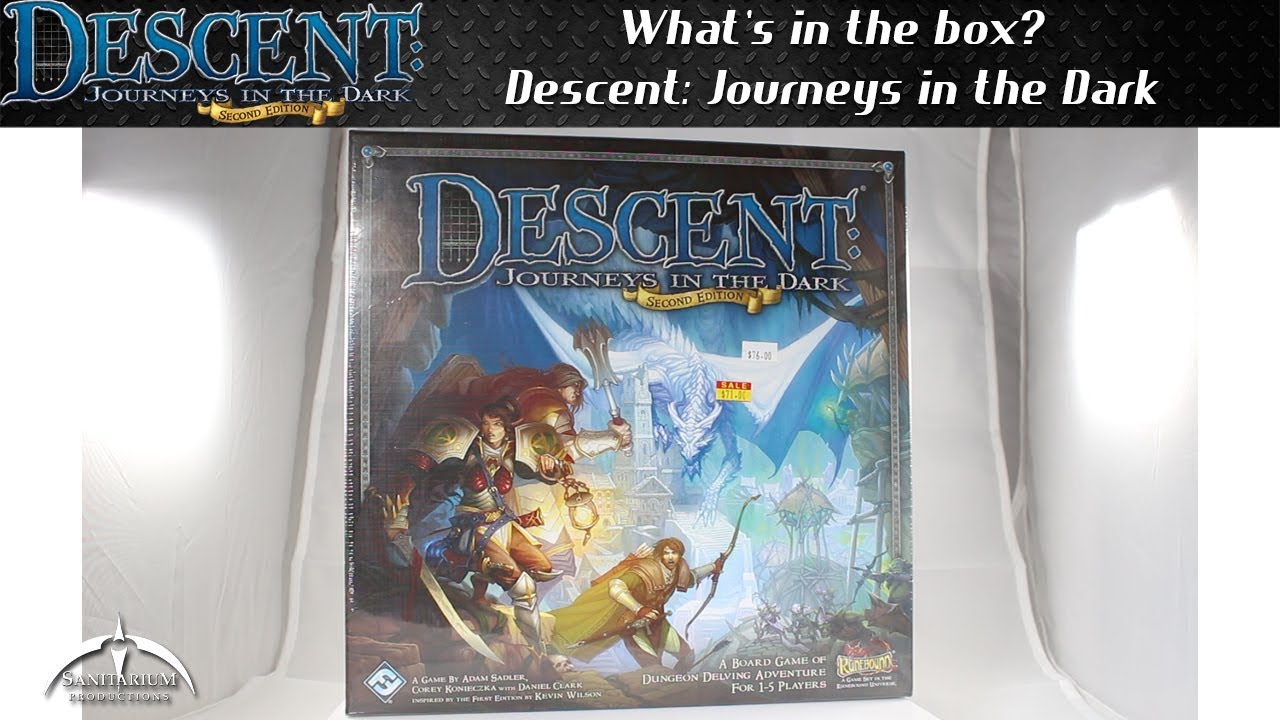 Descent Journeys in the Dark Second Edition Board Game Unboxing
