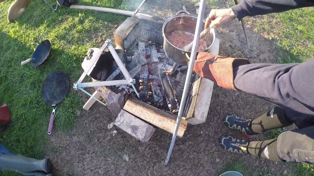 Vw T25 T3 Vanagon Open fire cooking & camping