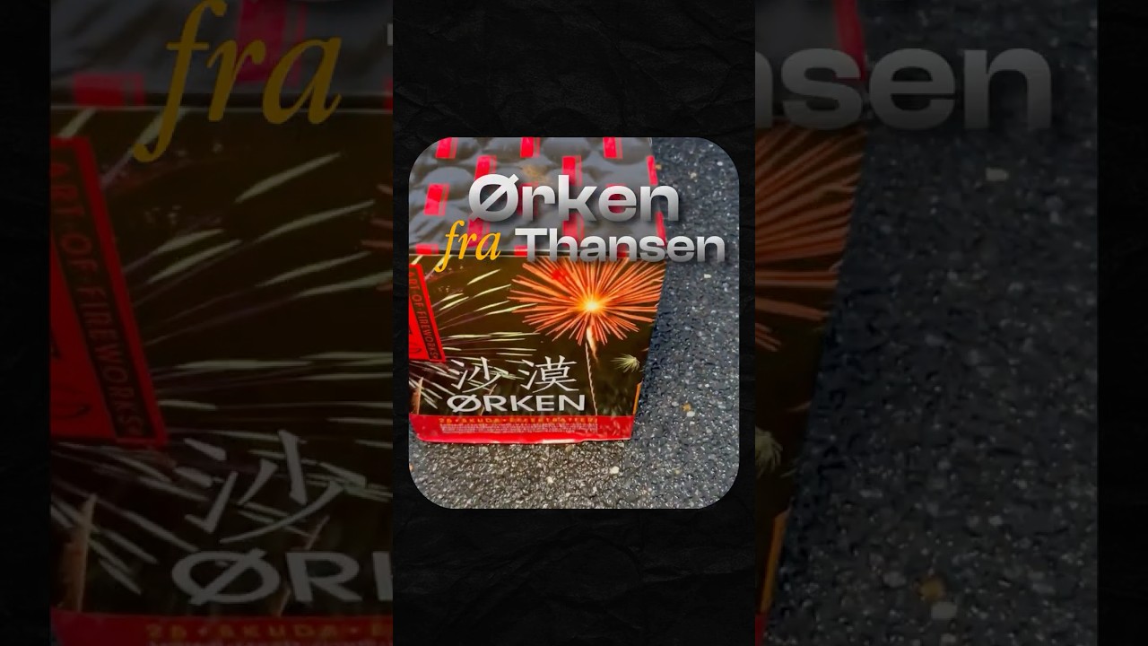 &Oslash;rken 25 skud - Bedste spredning!? - Thansen 🏜️⚡ #&oslash;rken #thansen #fyrv&aelig;rkeri #fireworks #nyt&aring;r2025