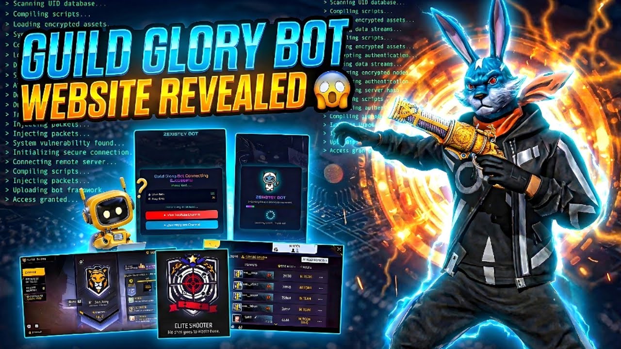 GIULD GLORY BOT SECRET WEBSITE REVEALED 🤖 USE 💯 WORKING HOW TO MAKE GUILD GLORY BOT 😱🔥 ZEXISTEY 