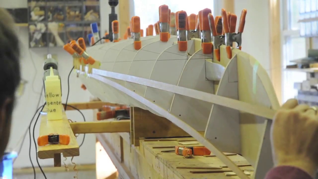 Installing the First Strips on a Cedar Strip Kayak