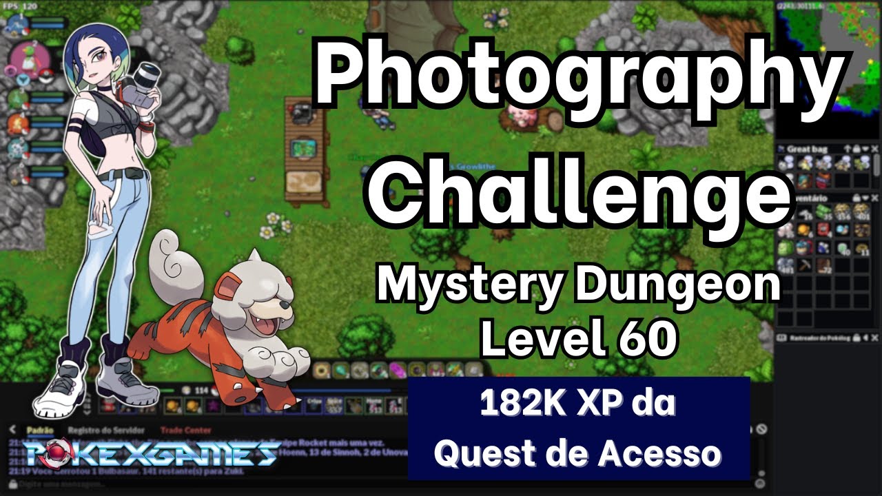 Photography Challenge Quest - Mystery Dungeon Level 60 PXG Johto