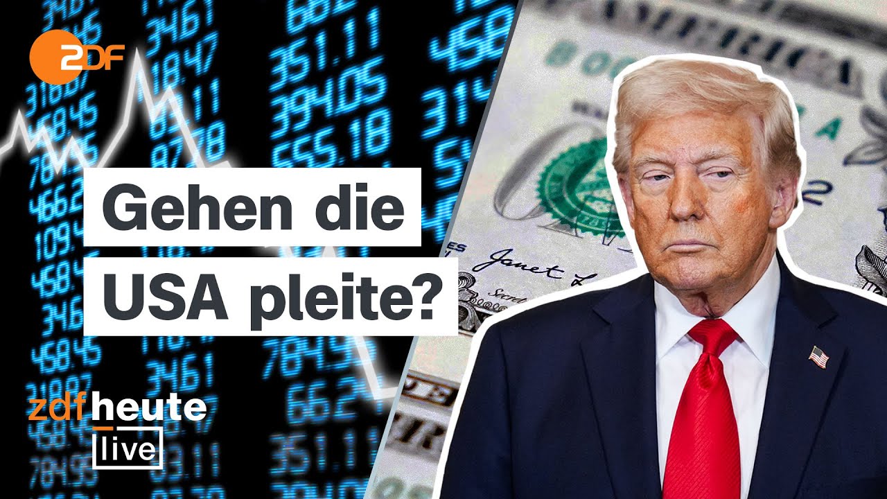 Hohe Staatsschulden, Zoll-Chaos, verunsicherte Anleger – droht den USA der Bankrott? | ZDFheute live