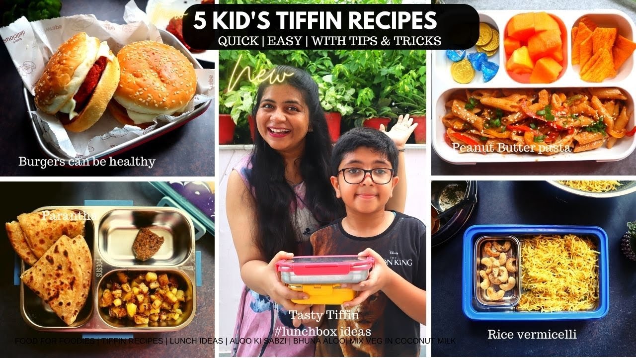 5 Tiffin Veggies loaded recipes for kids | Quick | Easy | #healthy #tiffin #lunchbox #foodforfoodies