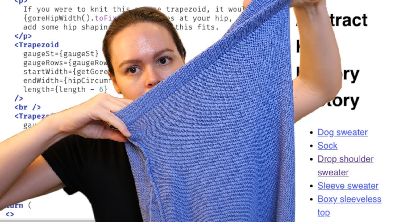 Drafting a gored skirt | Machine knitting a dress