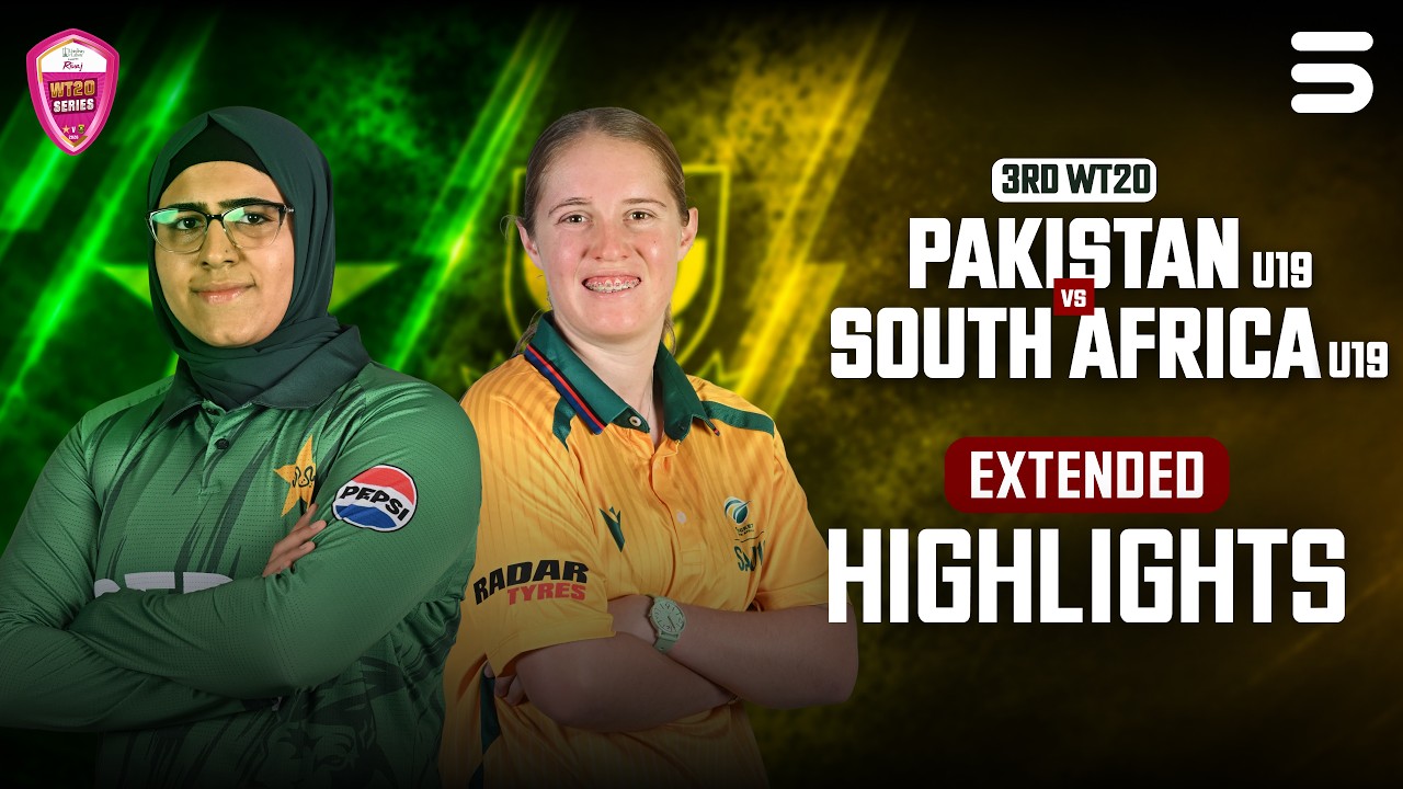 Full Match Highlights | Pakistan Women U19 vs South Africa Women U19 | 3rd T20 | MZG1U