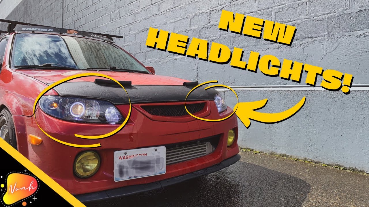 New Headlights for the Turbo Protege5!