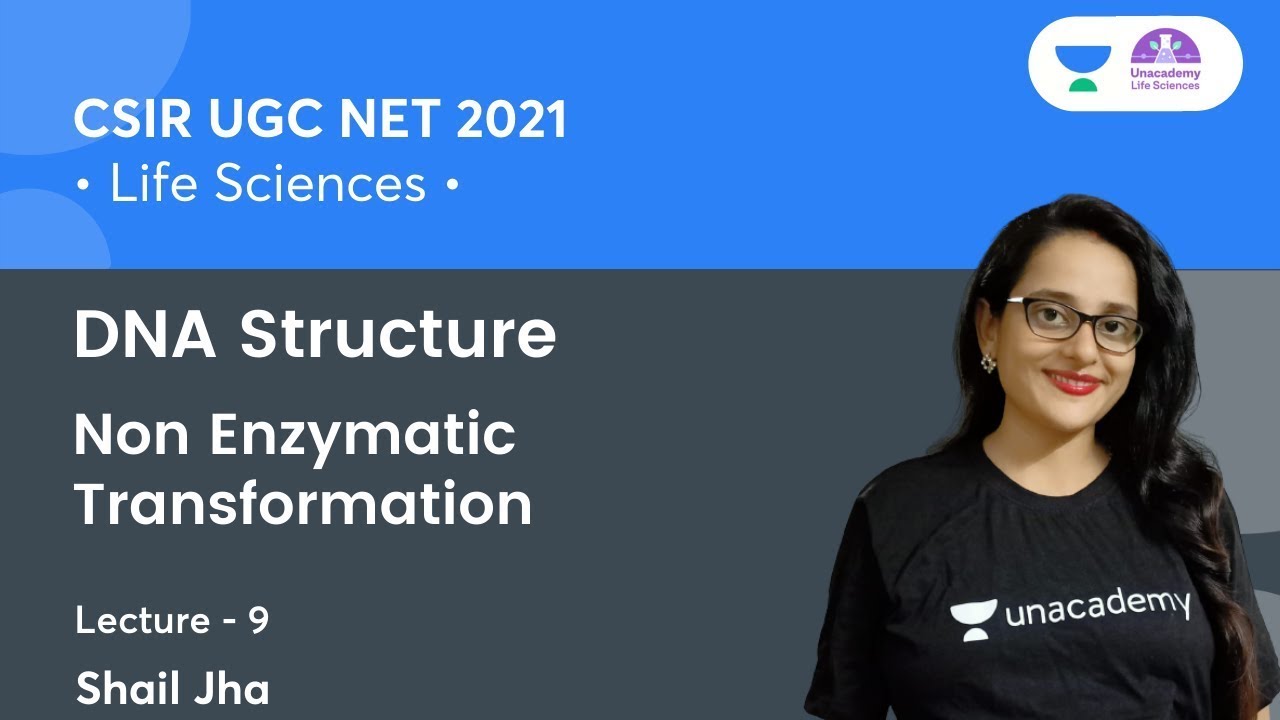 DNA Structure L9 - Non Enzymatic Transformation of DNA for CSIR Life Science 2021 by Shail Jha