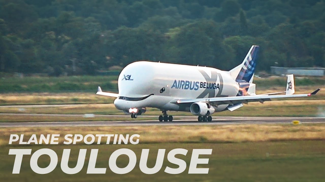 AIRBUS BELUGA XL's Spectacular Landing in Toulouse
