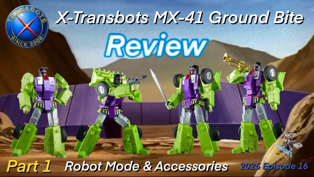 X-Transbots MX-41 Ground Bite / Scrapper - Part 1 Review (Robot mode & Accessories)