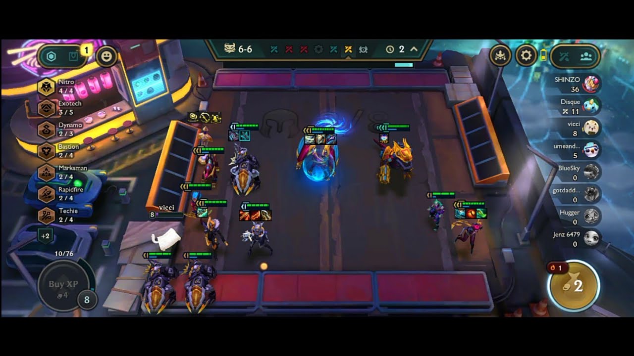 Stacking Chrome with Nitro Comp | TFT Mobile Gameplay | Teamfight Tactics