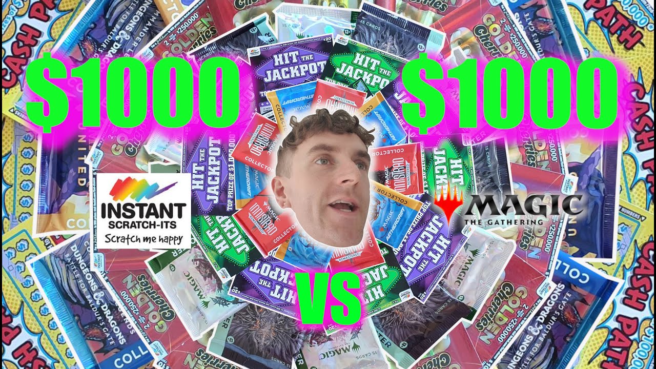 WHICH WILL RETURN MORE PROFIT?? $1000 Scratchies VS $1000 Worth of Magic the Gathering Booster Packs