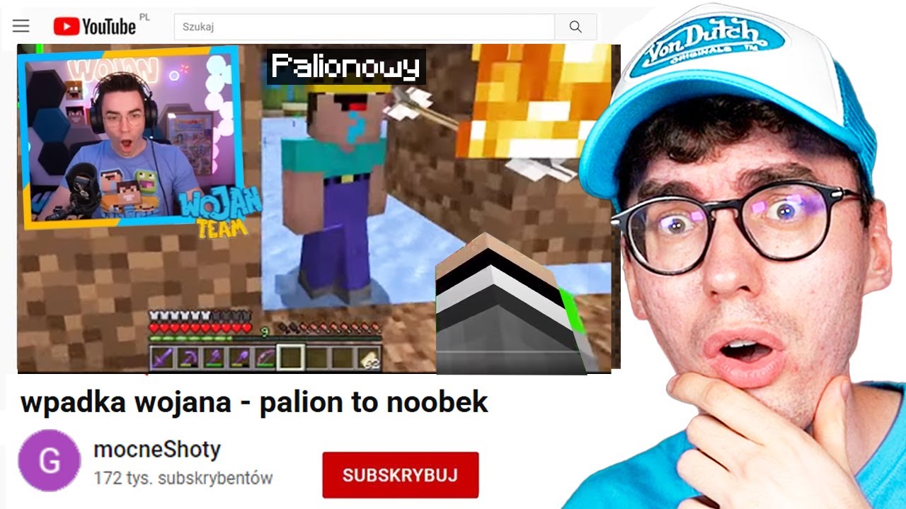 Reaguje na NOWE NAJGORSZE WPADKI YOUTUBERÓW z Minecraft!