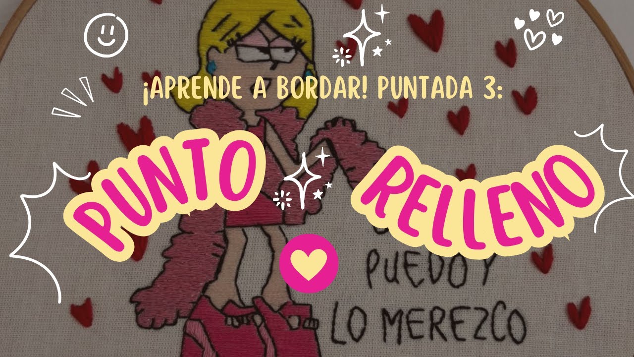 Puntada de relleno | Tutorial de bordado para principiantes 🧵🪡