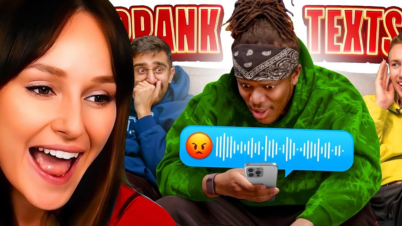 Freya Reacts to SIDEMEN PRANK TEXT ROULETTE: VOICENOTE EDITION