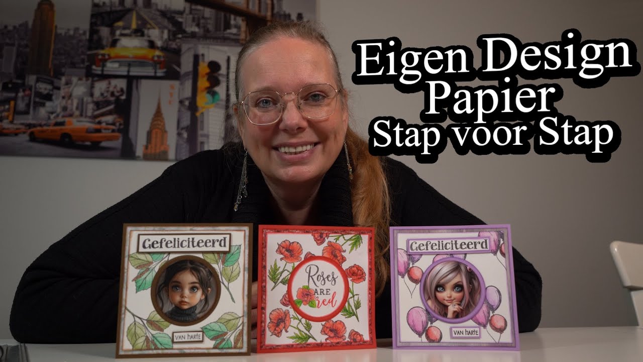 Kaart maken met Stempels, kleurpotloden en Morgana Fantasy