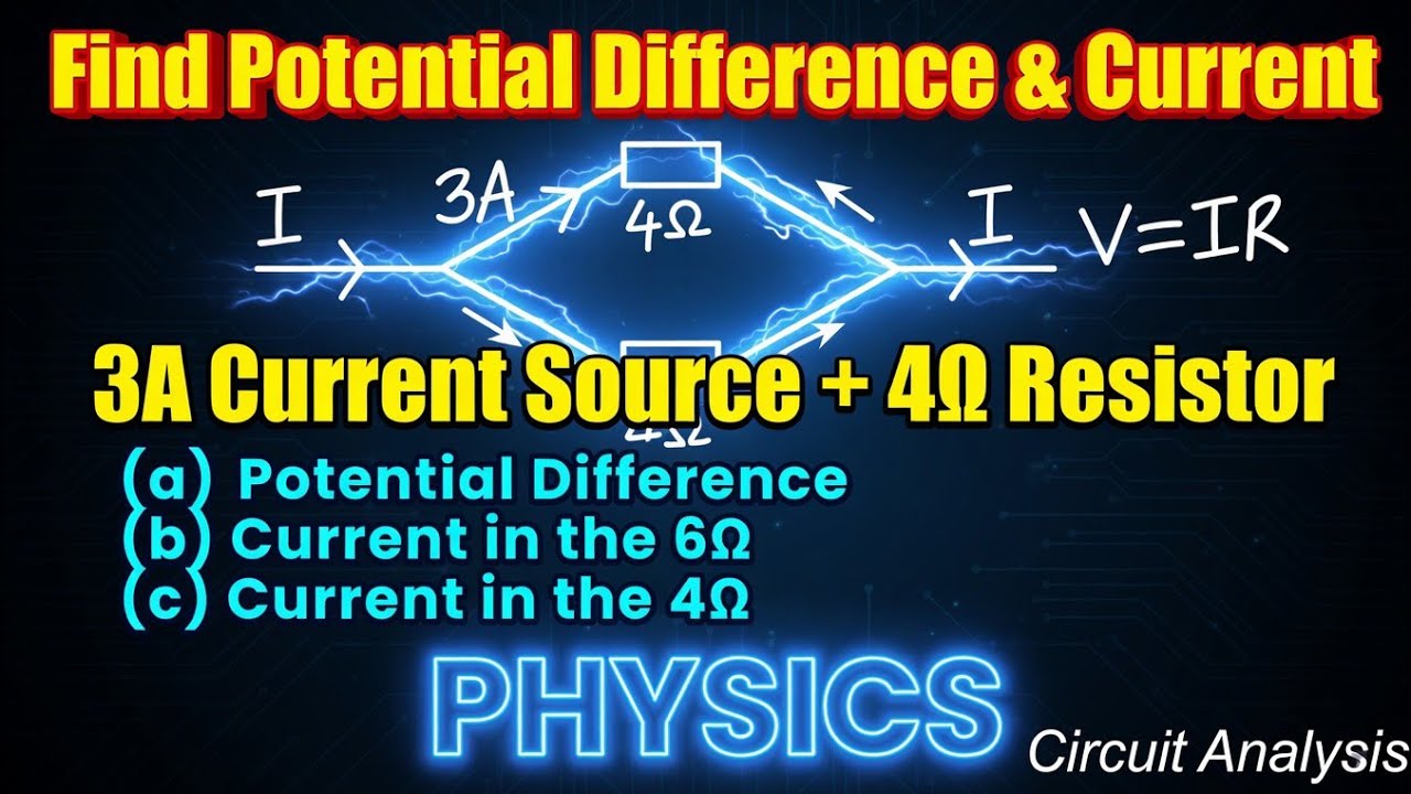 Physics || How to Find Current and Voltage in Parallel Resistors