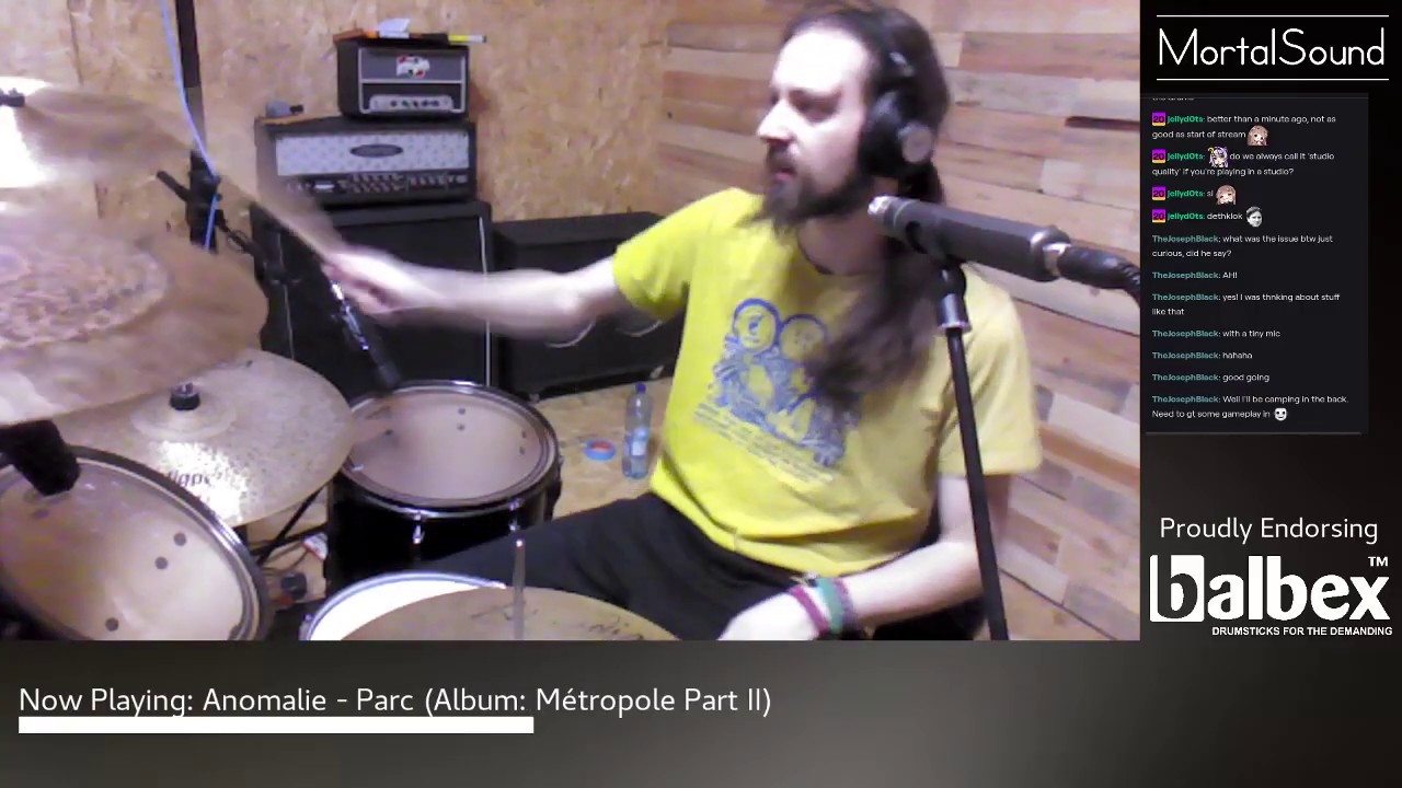 Drumming on Twitch! Hi! I am TheOnlyJoey and I do streaming now