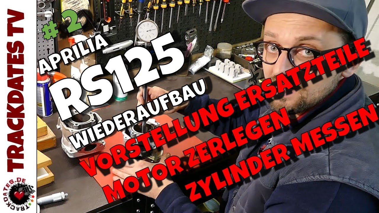 Teil 2 | Ersatzteile | Ersatzmotor | APRILIA RS125 MP 1999 | Wiederaufbau | Zylinder vermessen