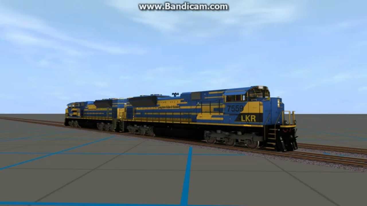 EMD 16-710G3C-T2 diesel engine sound in Trainz