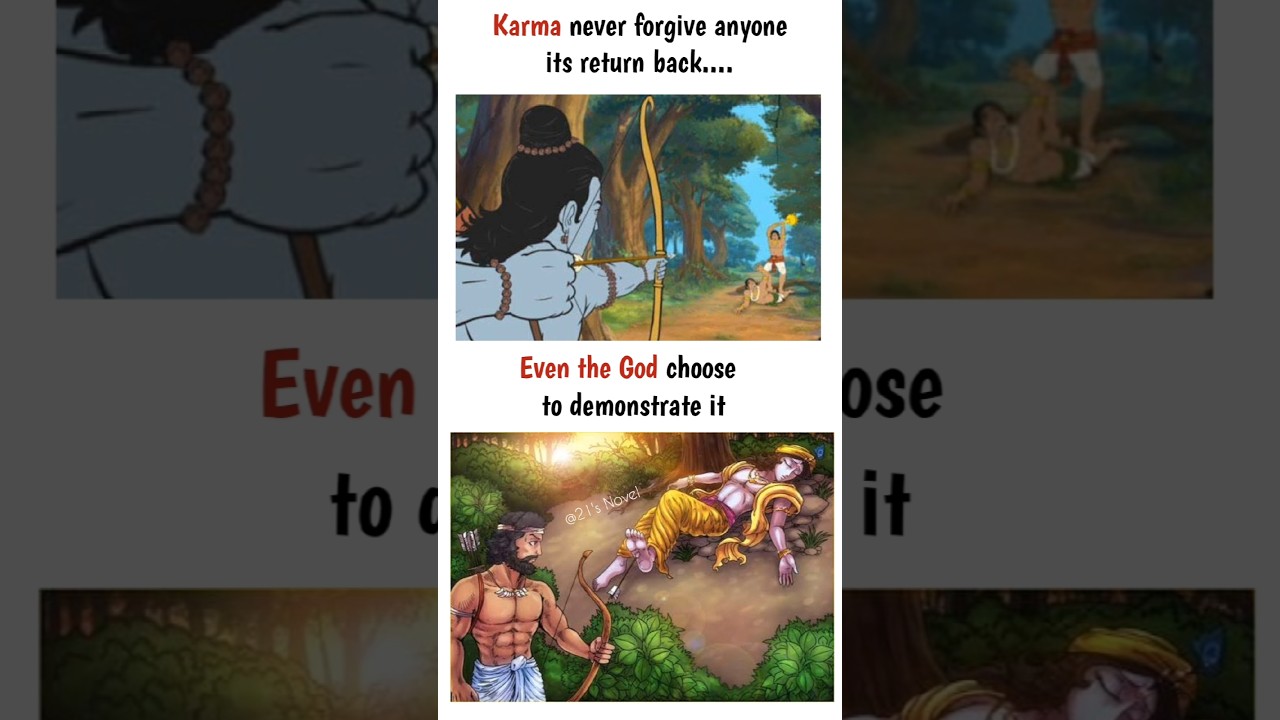 Karma will return back.... #krishana #krishnaavatar #karma