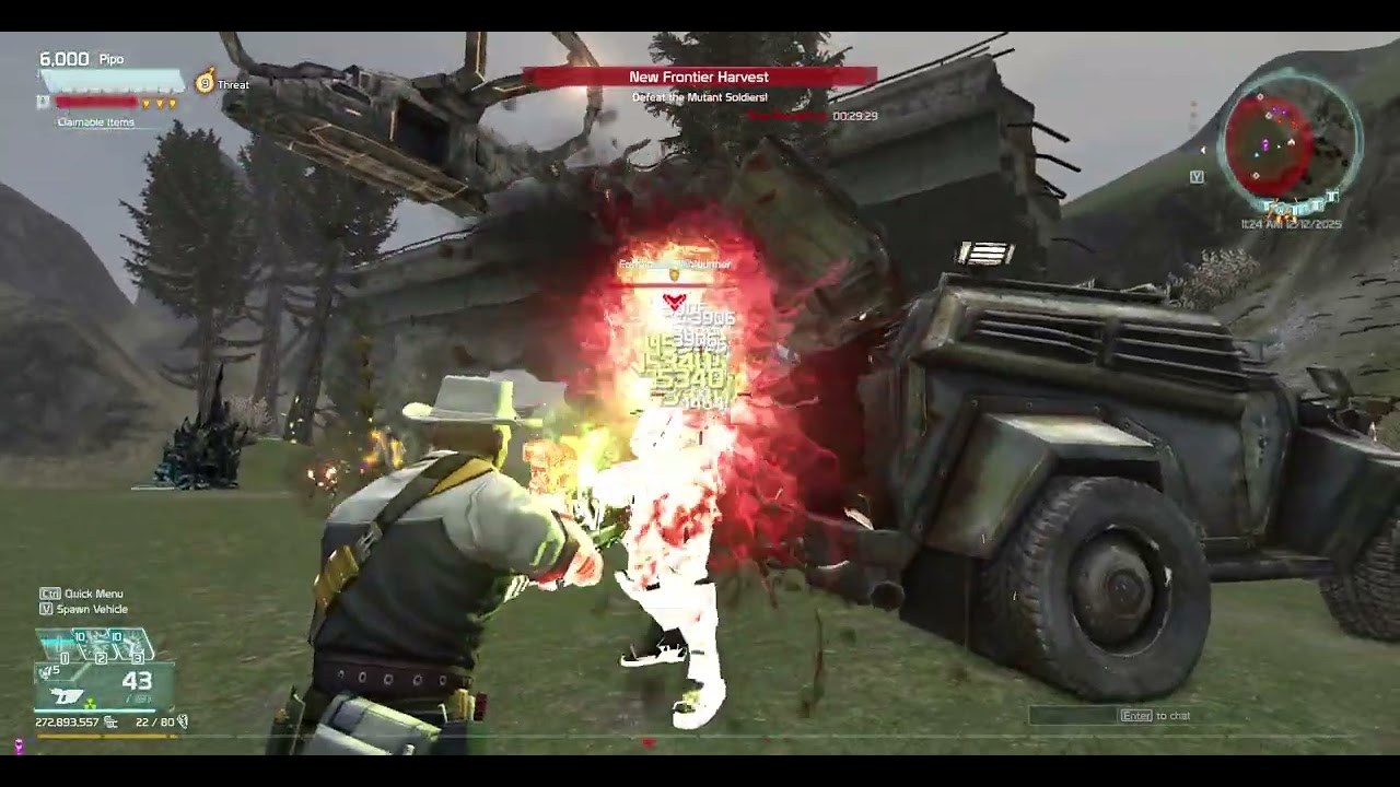 Defiance: New Frontier Harvest event gameplay.