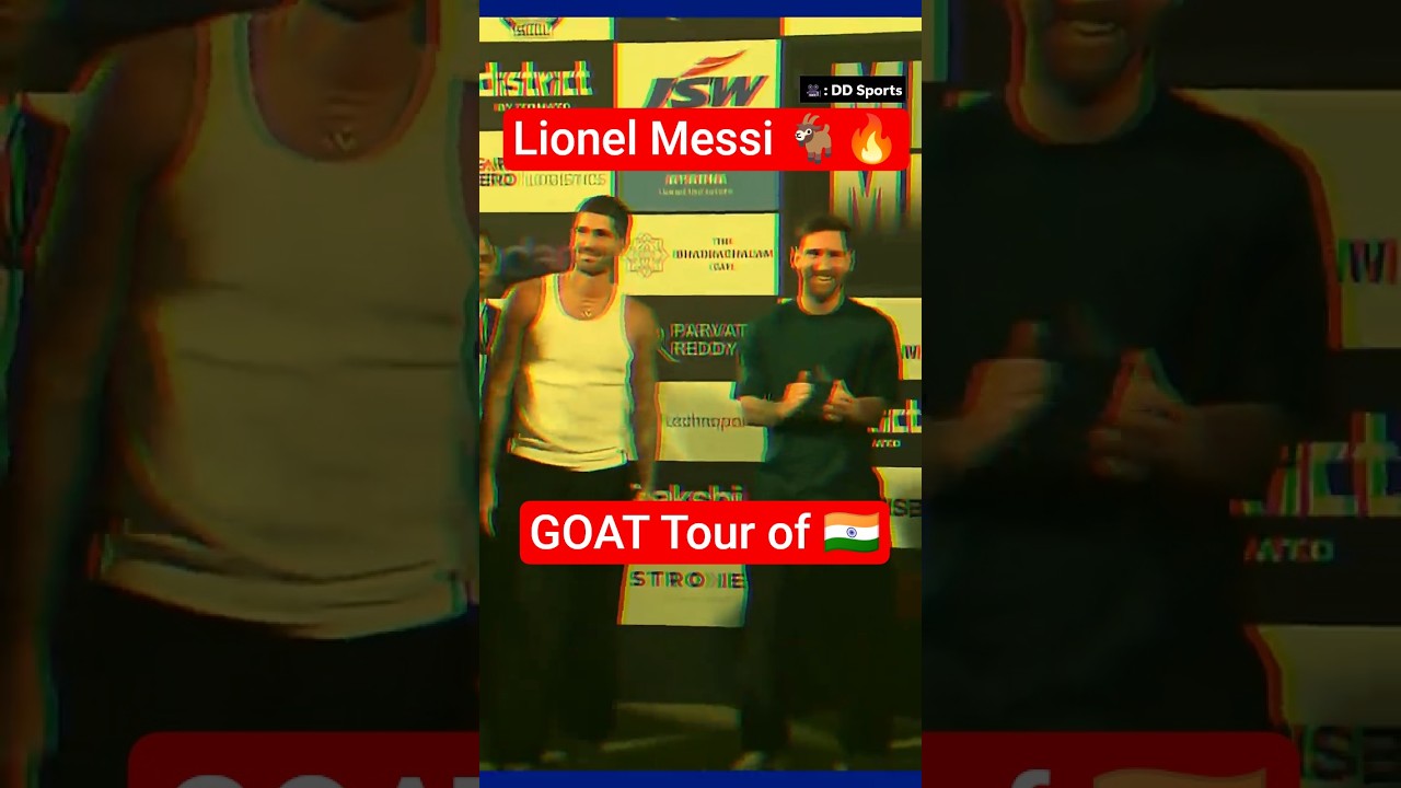 Messi 🐐 Meets Rahul Gandhi & Telangana CM 🔥🥳  India&rsquo;s Historic Football Moment! #messiinindia #raga